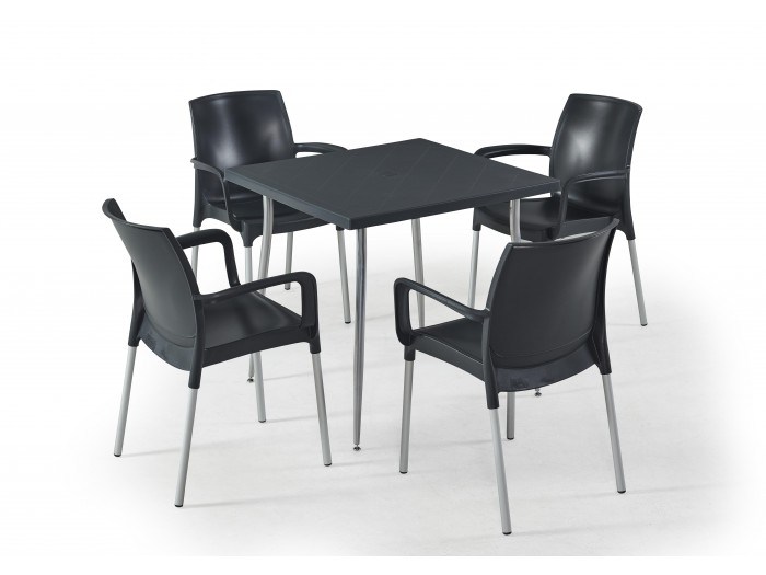 Градински комплект CASTELLO set 4 (антрацит)